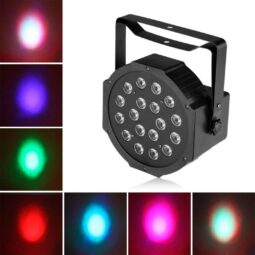 Mini Flat Par Light RGB Reflektor - 18 LED