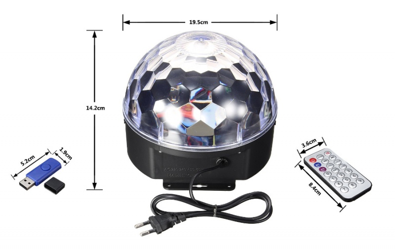 Disko Kugla MP3-Bluetooth LED Kugla - Slika 6