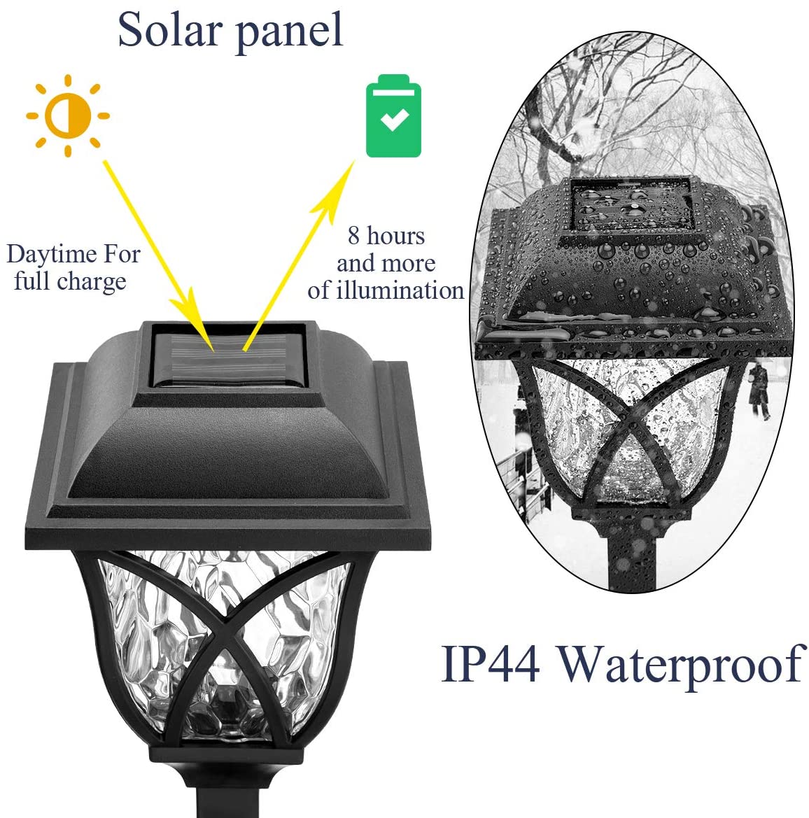 Solarne Lampe Za Baštu (6 komada) - Slika 4