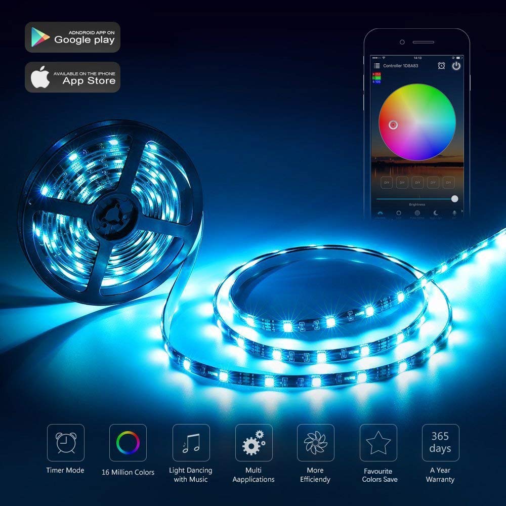 WiFi Wireless LED Smart Controller For RGB LED Light Strips 5050 3528 DC 5-28V - Slika 7
