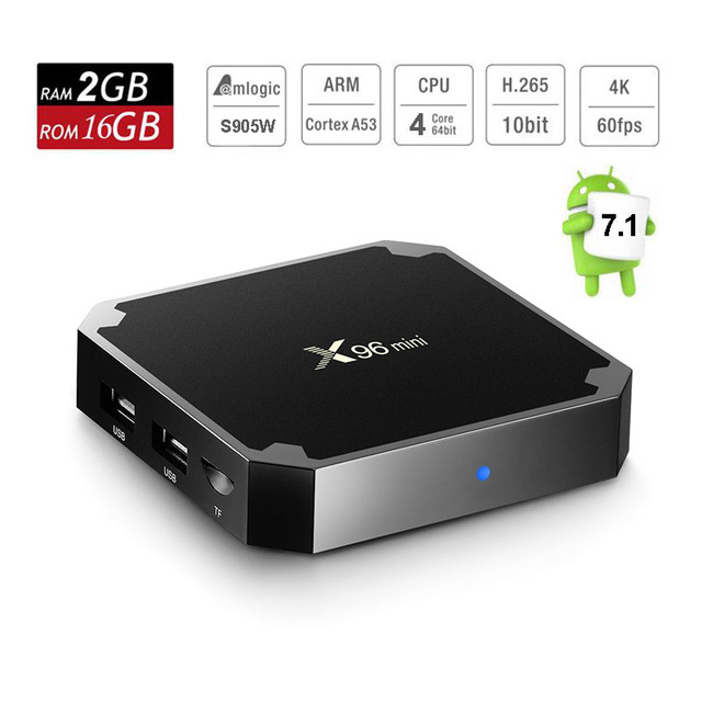 X96 Mini TV Box Android Amlogic S905W Quad Core WiFi HD 2G+16G 4K Player - Slika 2