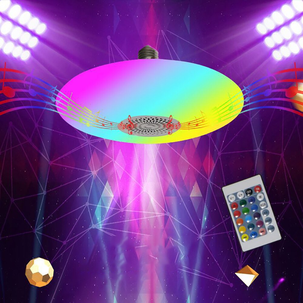 RGB Bluetooth Zvučnik-Sijalica 48W (Plafonjera) - Slika 2