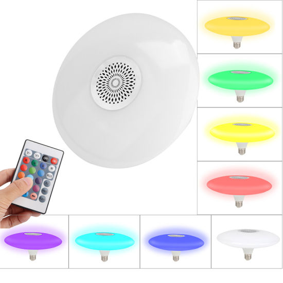 RGB Bluetooth Zvučnik-Sijalica 48W (Plafonjera) - Slika 4