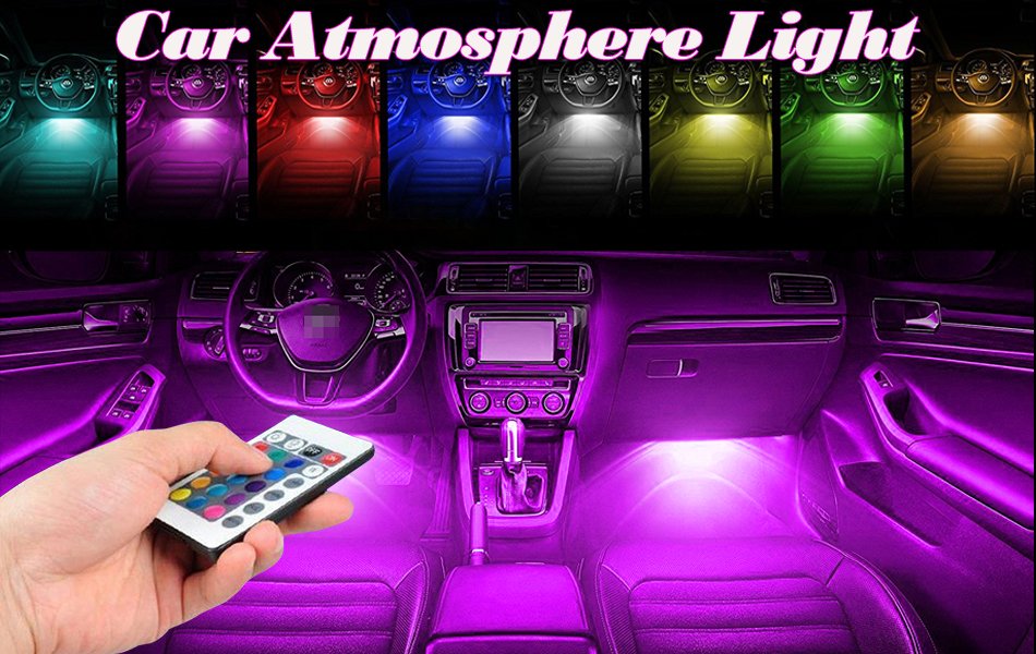 LED RGB Unutrašnja Auto Svetla + Daljinski - Slika 7