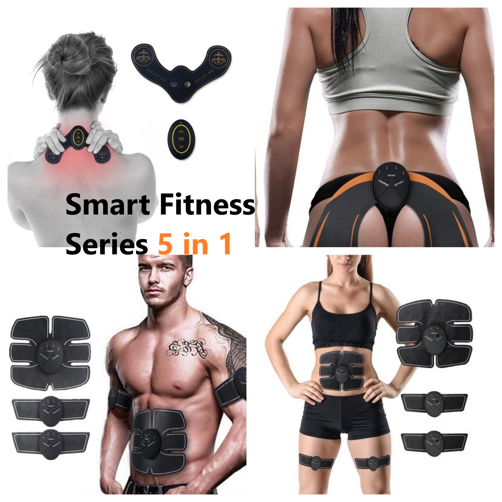 Stimulator mišića 5 u 1 – EMS Smart Fitness Muscle Training Gear Abs Training 5 in1 - Slika 2