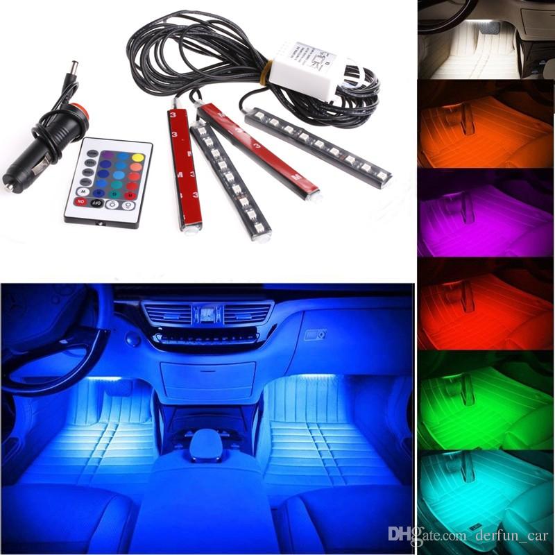 LED RGB Unutrašnja Auto Svetla + Daljinski - Slika 2