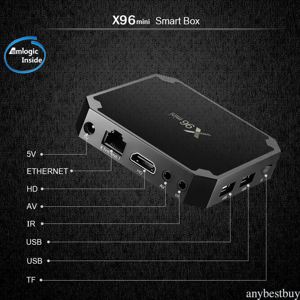 X96 Mini TV Box Android Amlogic S905W Quad Core WiFi HD 2G+16G 4K Player - Slika 4