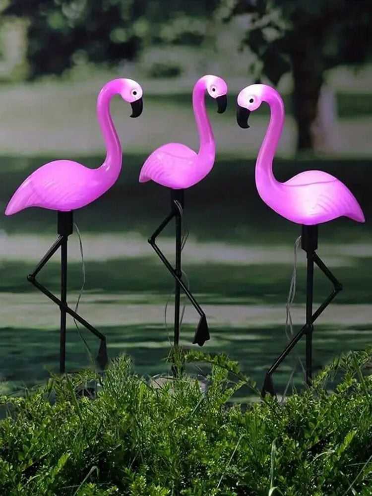 Solarna Lampa Za Dvoriste - Flamingo