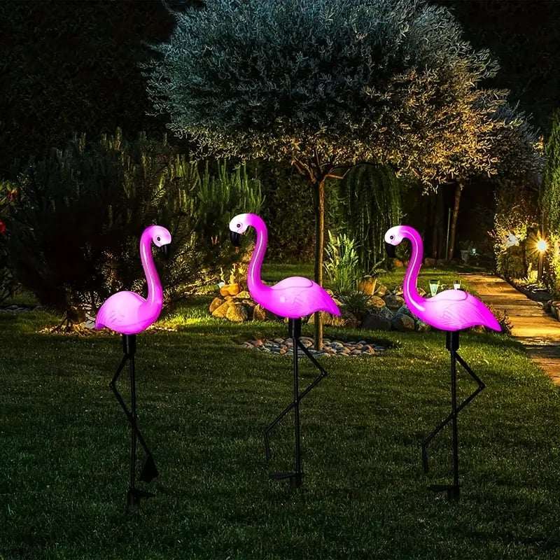 Solarna Lampa Za Dvoriste - Flamingo