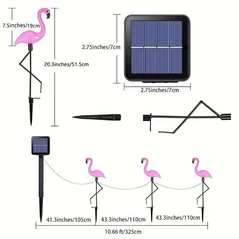Solarna Lampa Za Dvoriste - Flamingo