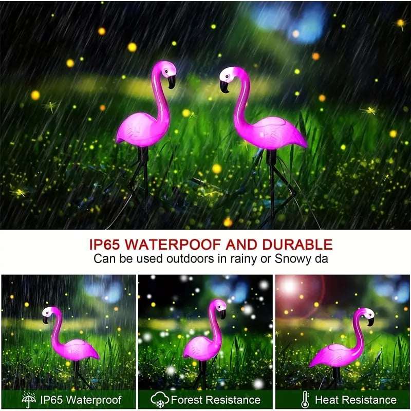 Solarna Lampa Za Dvoriste - Flamingo