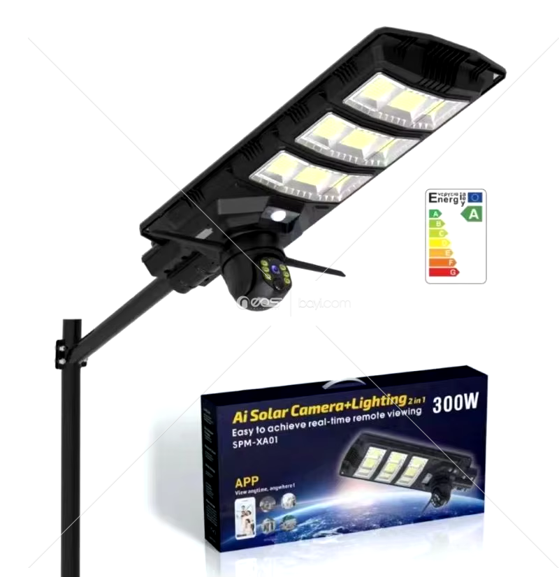 AI Solarna Kamera + Rasveta